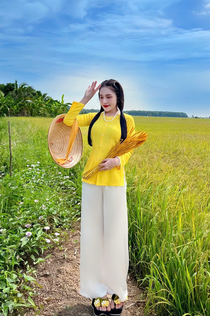 ÁO BÀ BA VẢI LỤA TRƠN