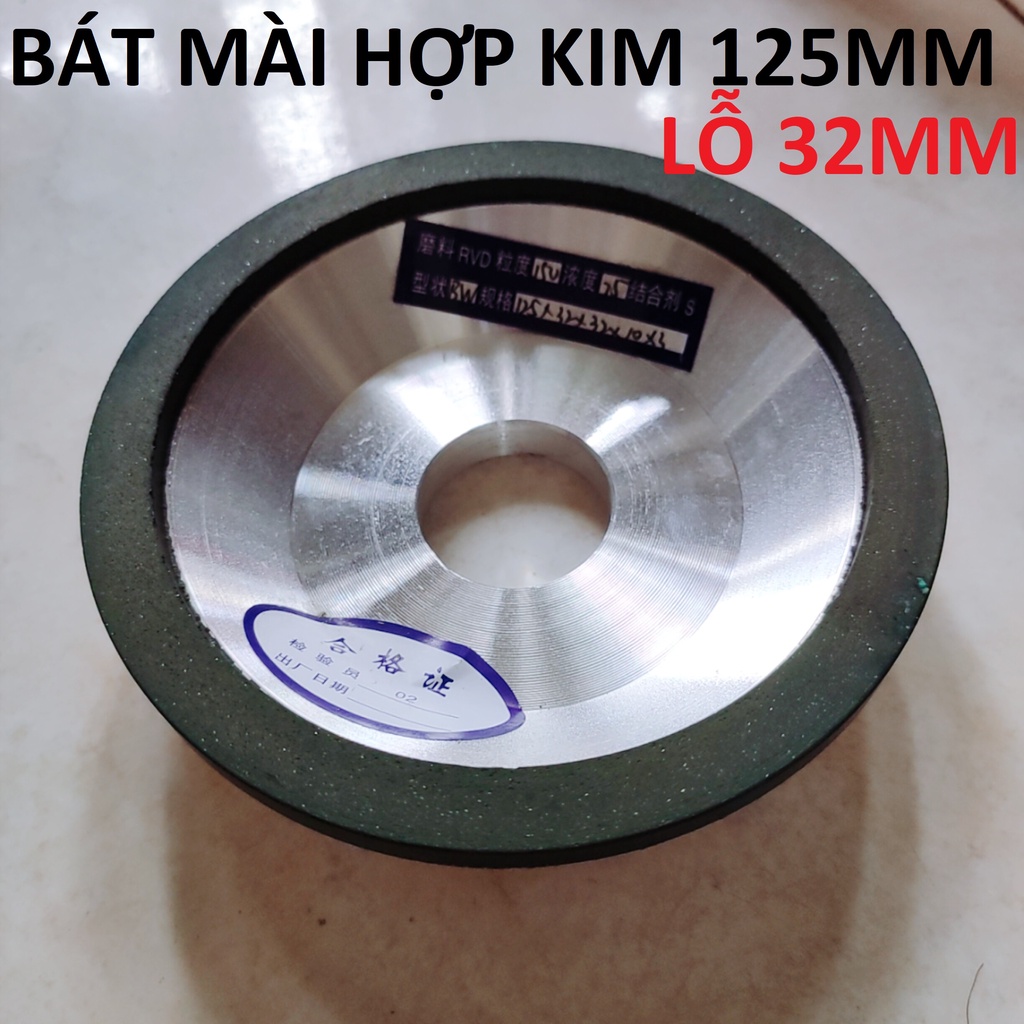 Đĩa mài lưỡi cưa 125mm lỗ 25mm / Đĩa mài rửa lưỡi cưa hợp kim, đĩa mài hợp kim