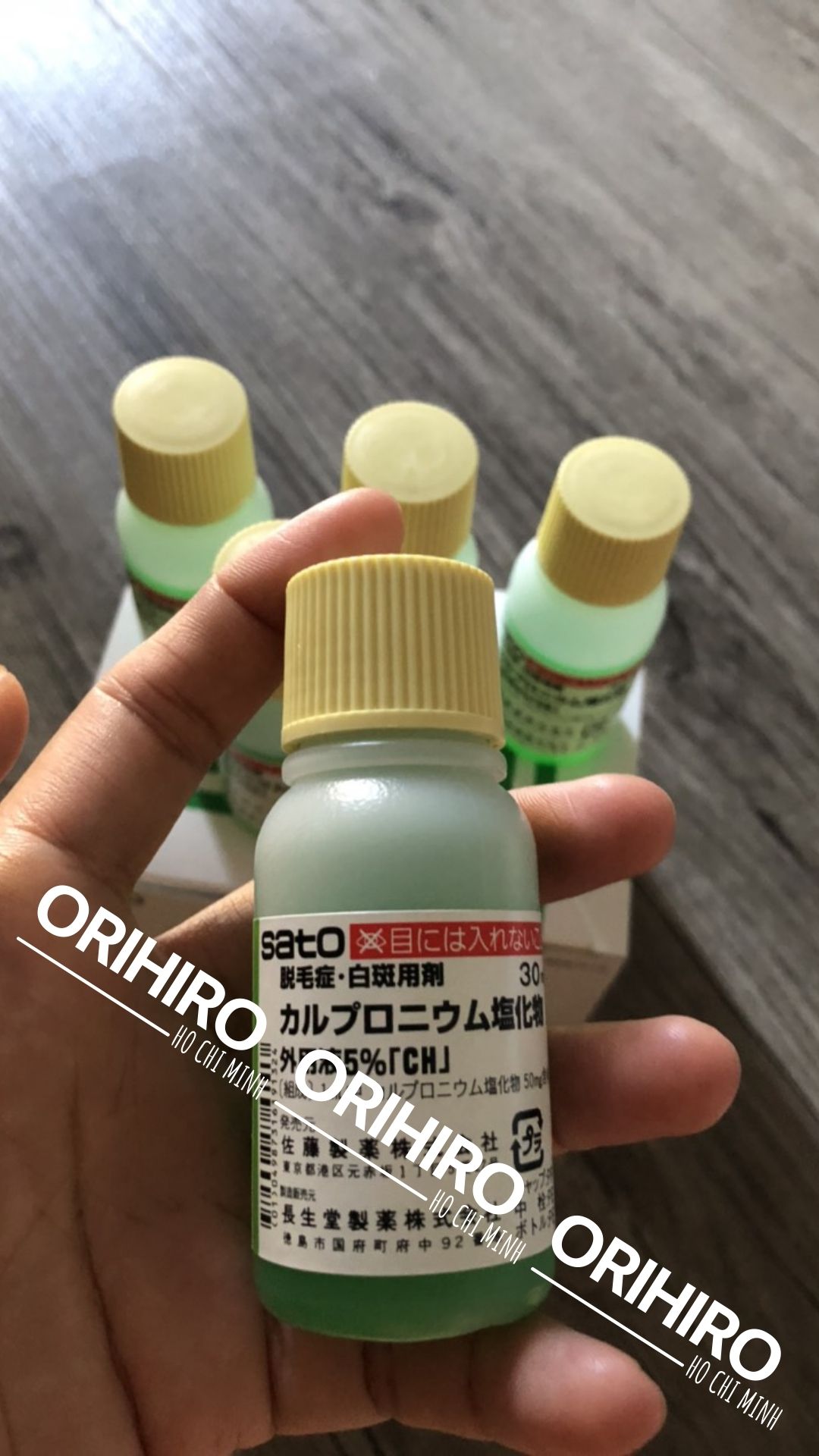 Tinh Chất Kích Thích Mọc Tóc Thảo Dược Nhật Bản Sato Arovics Solution 5%