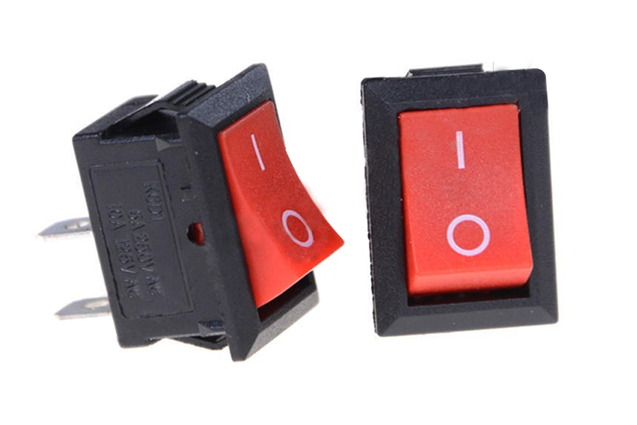 Bộ 5 Công Tắc Bập Bênh KCD1-101 6A 250V 2P