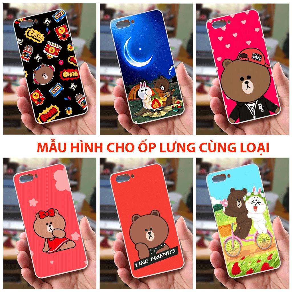 Ốp lưng Oppo A3s (dẻo viền trắng trong) - Gấu Thỏ Cắm Trại clk