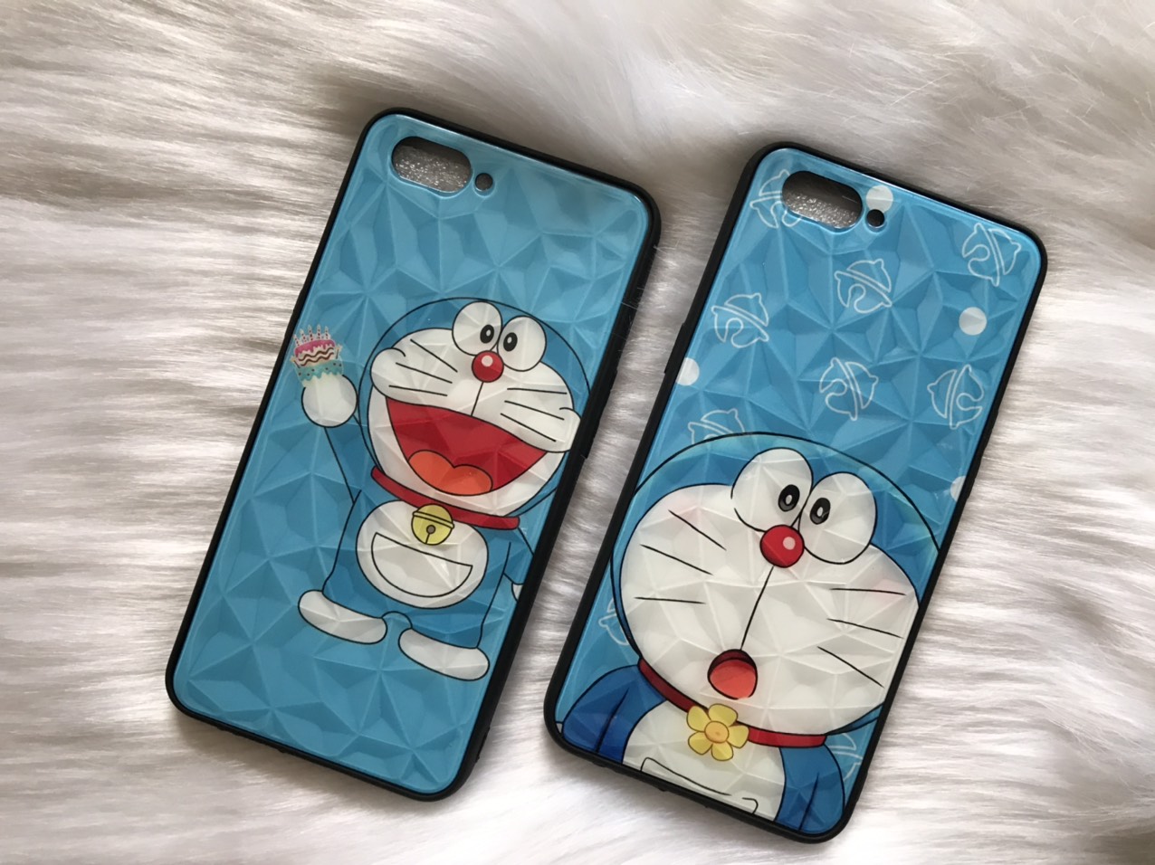 Ôp lưng 3D kim cuơng Doremon Oppo A3S/A5/Realme C1