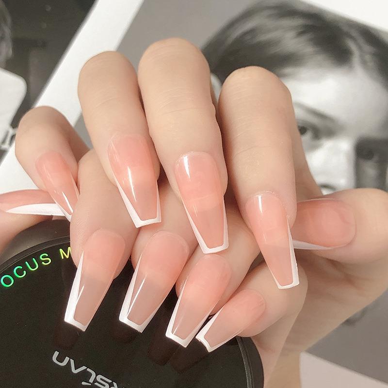 Set 24 Miếng Dán Móng Siêu Mỏng Trong Suốt Chống Thấm Nước