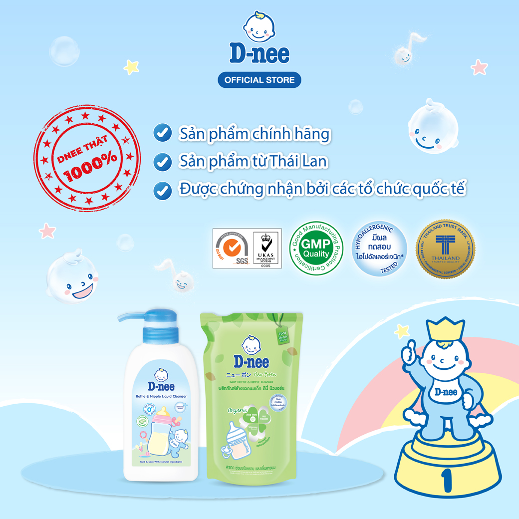 Combo 3 Nước rửa bình sữa D-nee 500 ML