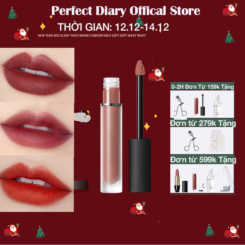 [12.12 GIẢM SHOCK 50%+VOUCHER 80K]Son Kem Perfect Diary DREAMMATTE Màu Lì Siêu Mịn Lâu Trôi Ultra Everlasting Classic Series 9