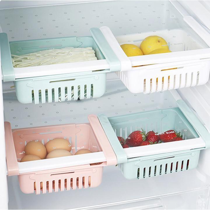 Khay đựng thức ăn để tủ lạnh gấp gọn
