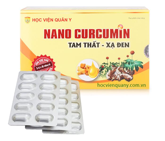 [HCM]Nano Curcumin Tam Thất Xạ Đen hỗ trợ giảm đau dạ dày Học Viện Quân Y
