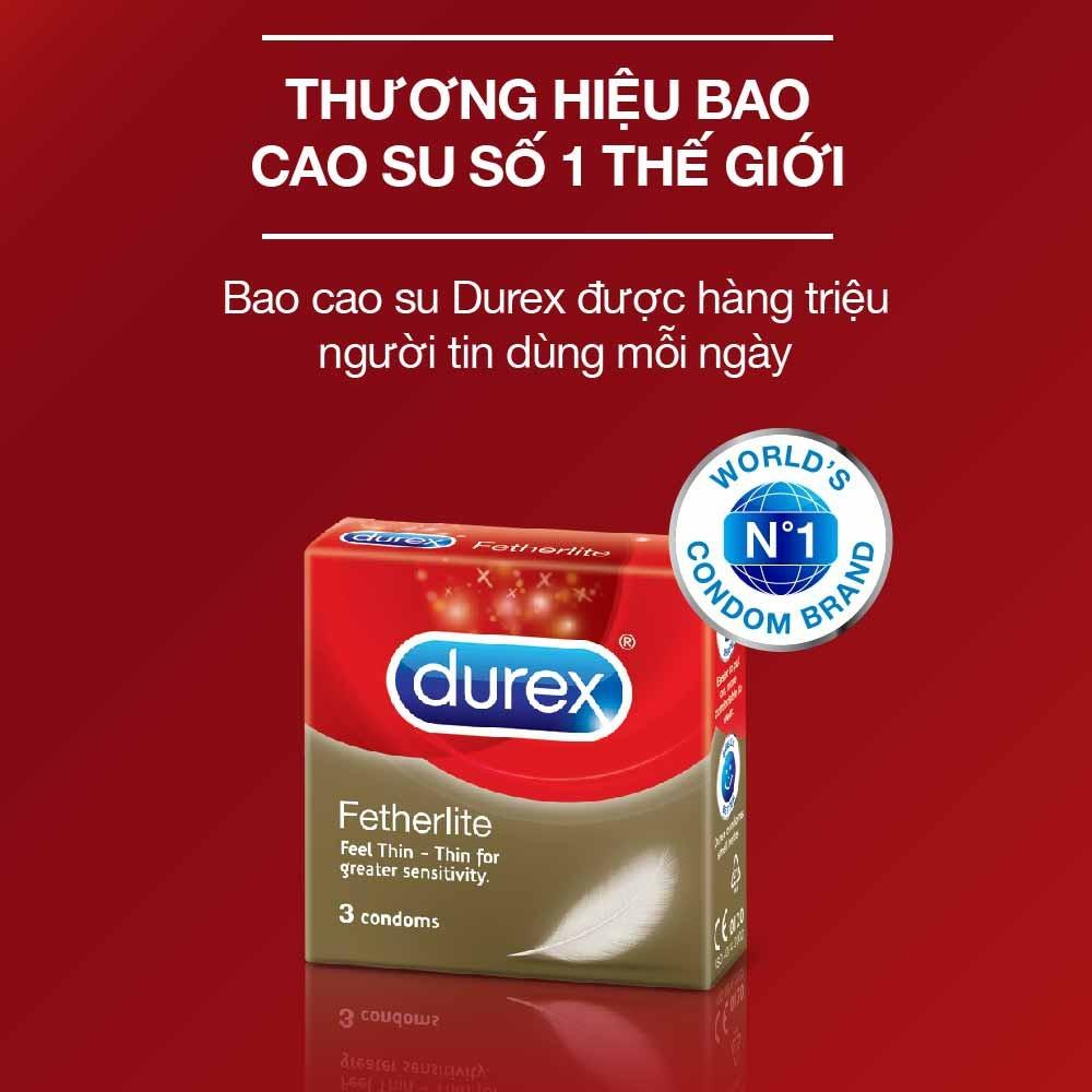 Combo 6 hộp bao cao su Durex FETHERLITE siêu mỏng hộp 3c