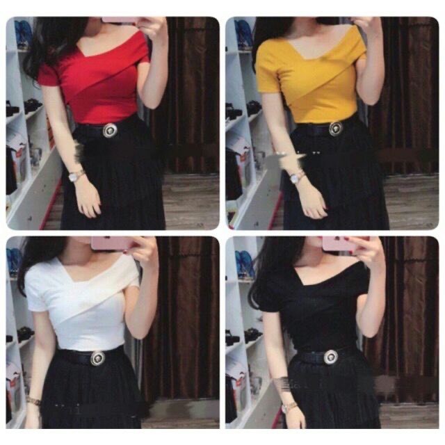 ÁO THUN LỆCH VAI PHONG CÁCH MỚI LVPC LOVE 12