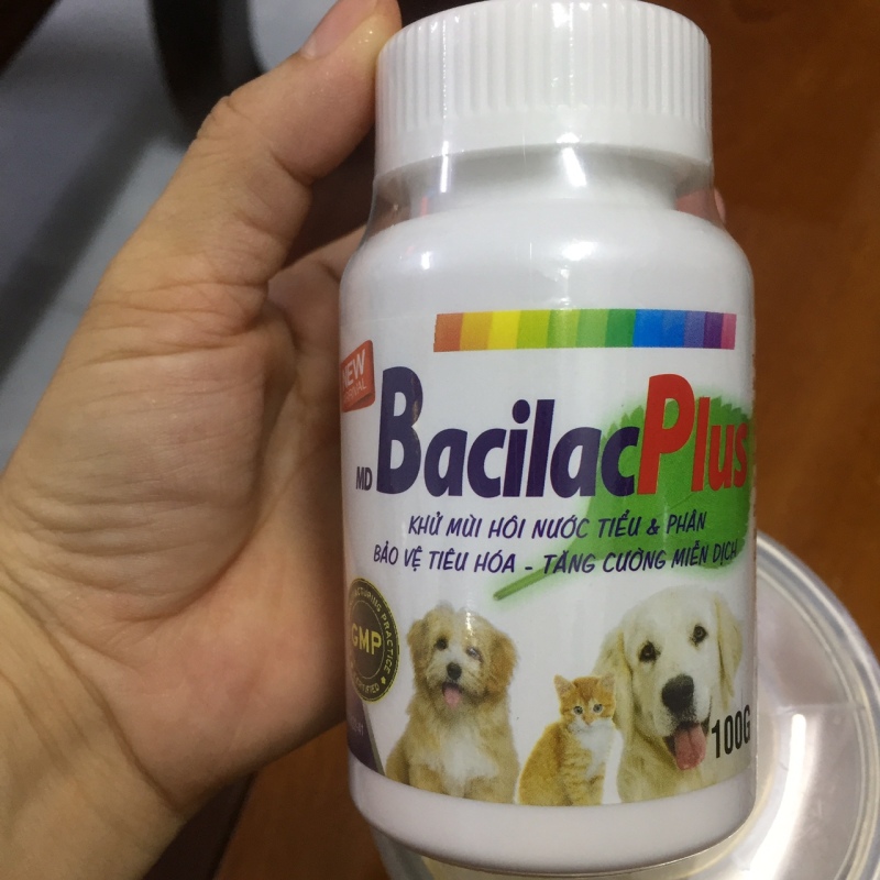Bacilac Plus 100g - Khử mùi hôi phân và nước tiểu chó mèo