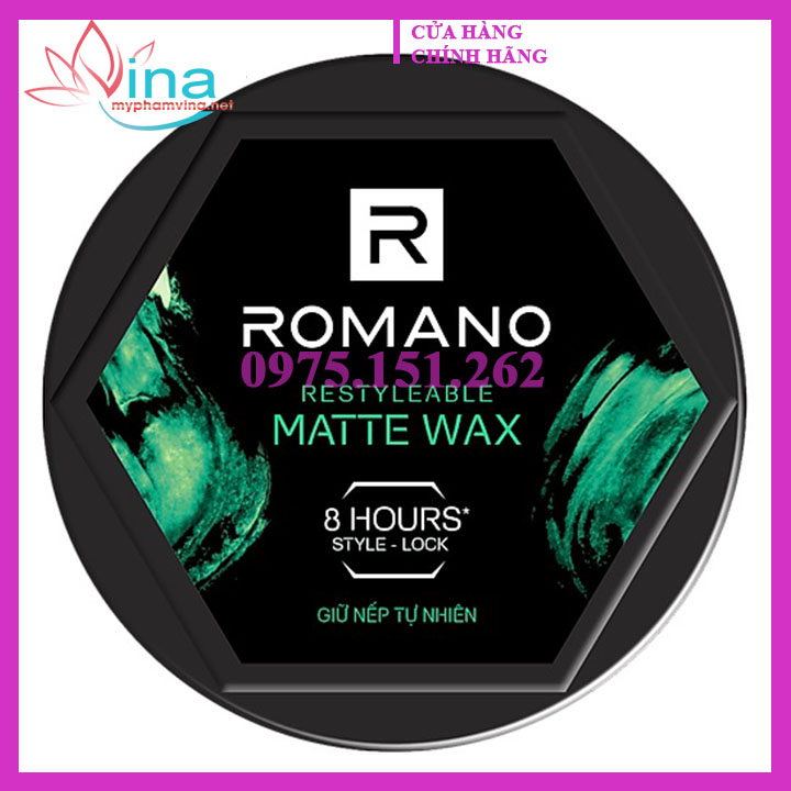 [HCM]Wax Tạo Kiểu Tóc Romano 68g