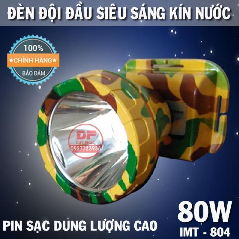 ĐÈN PIN ĐỘI ĐẦU LED SIÊU SÁNG 80W KÍN NƯỚC ( PIN DUNG LƯỢNG CAO )- IMT804