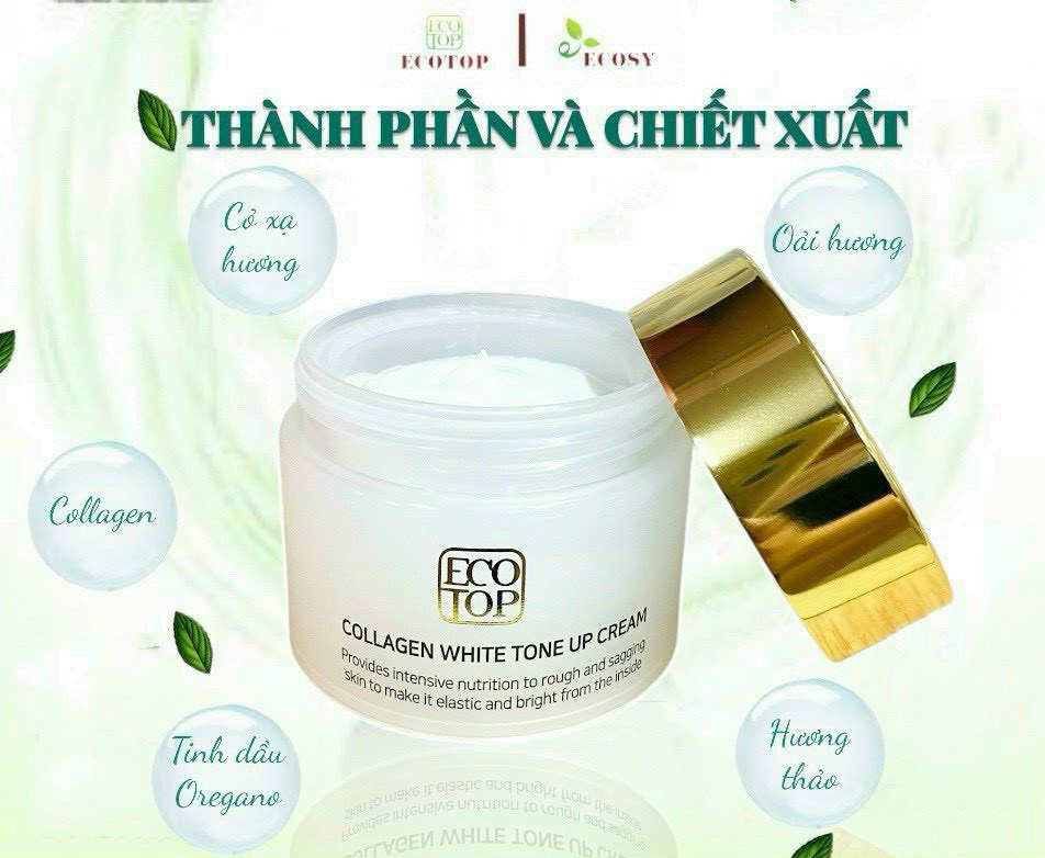 Kem trắng da Ecotop Collagen White Tone Up Cream