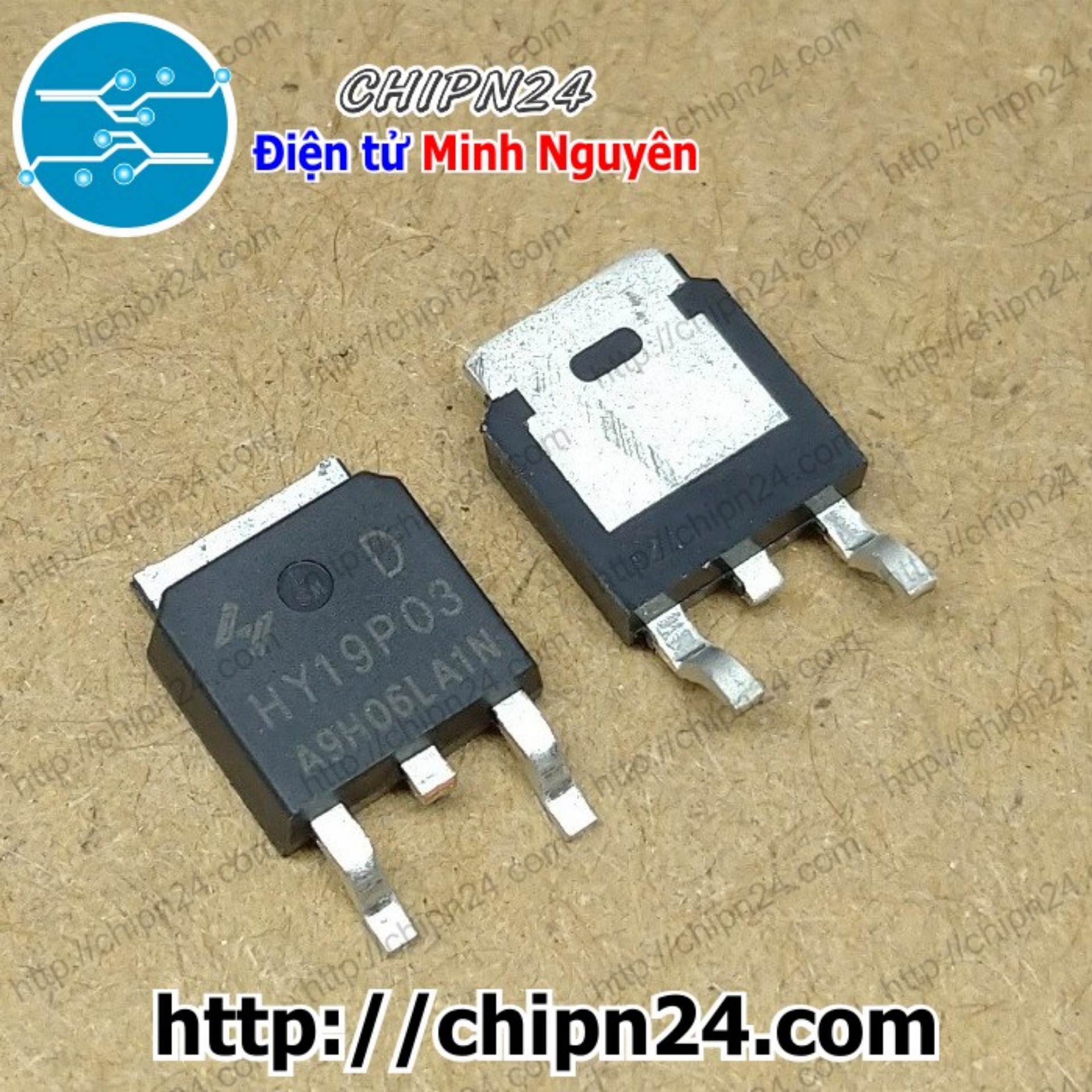 [1 con] (SOP) Mosfet Dán HY19P03 TO-252 90A 30V Kênh P (SMD Dán) (19P03)