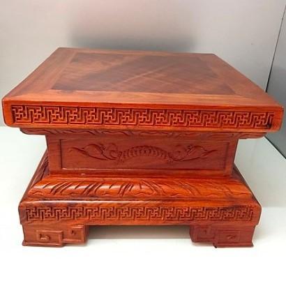 Kỷ kê tượng , đế kê tượng ( gỗ hương vân đá )phun sơn PU đẹp