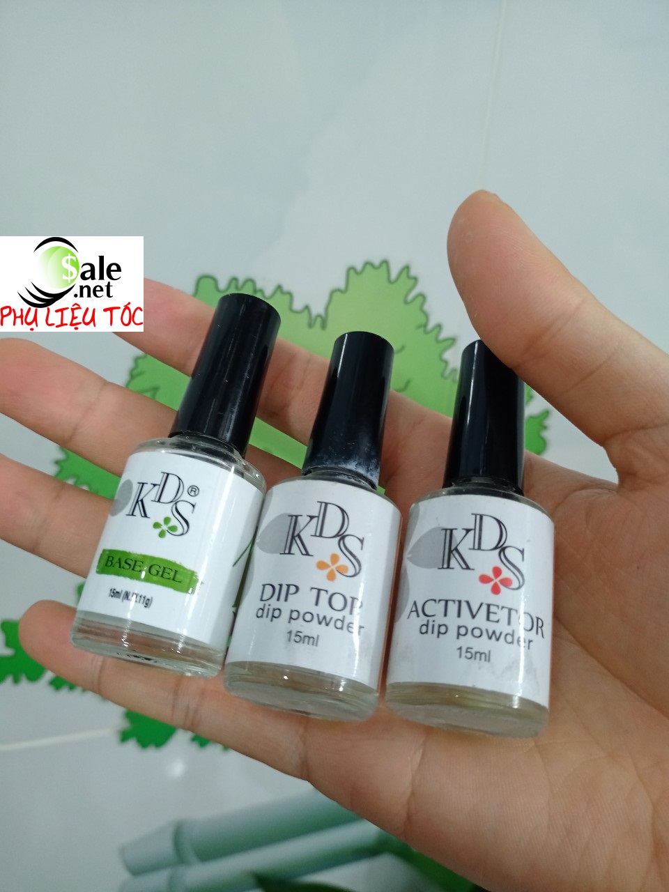 Bột nhúng KDS có 3 loại base , top , activator