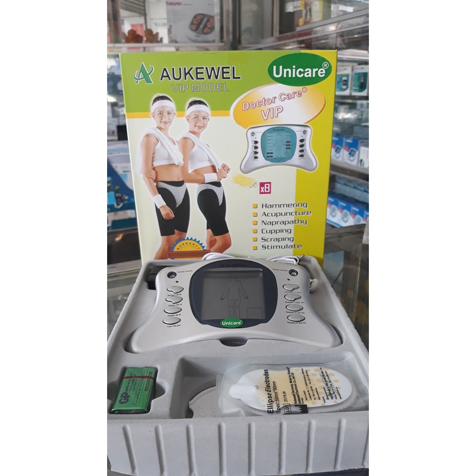 MÁY MASSAGE XUNG ĐIỆN TRỊ LIỆU ĐAU NHỨC XƯƠNG KHỚP AUKEWEL AK-2000 VIP