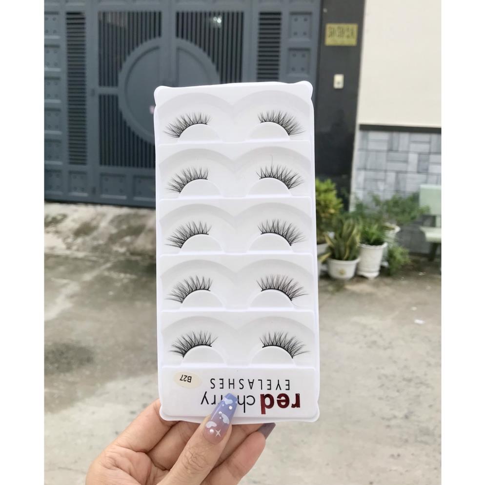 Mi giả gắn đuôi cao cấp siêu tây Redcherry