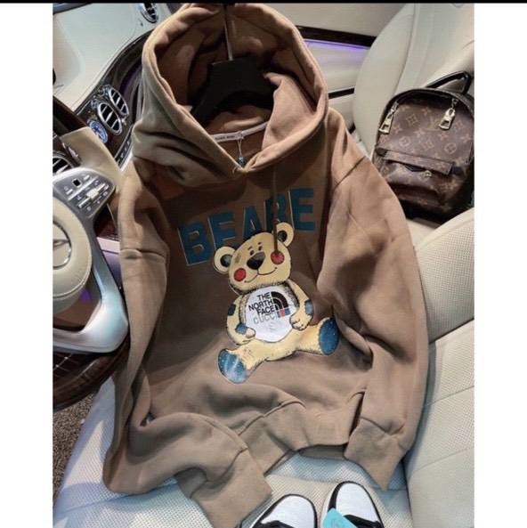[ HÌNH THẬT ] Áo Khoác Hoodie Con Gấu Thời Trang Siêu Ấm