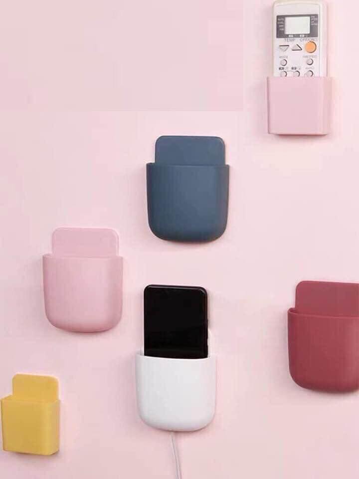 Hộp nhựa treo tường đựng bút viết, điều khiển ti vi, điều hòa kiểu mới cho gia đình, văn phòng, kèm miếng dán 2 mặt dễ dàng dính mọi nơi tiện ích, nhiều màu sắc hiện đại, độc đáo