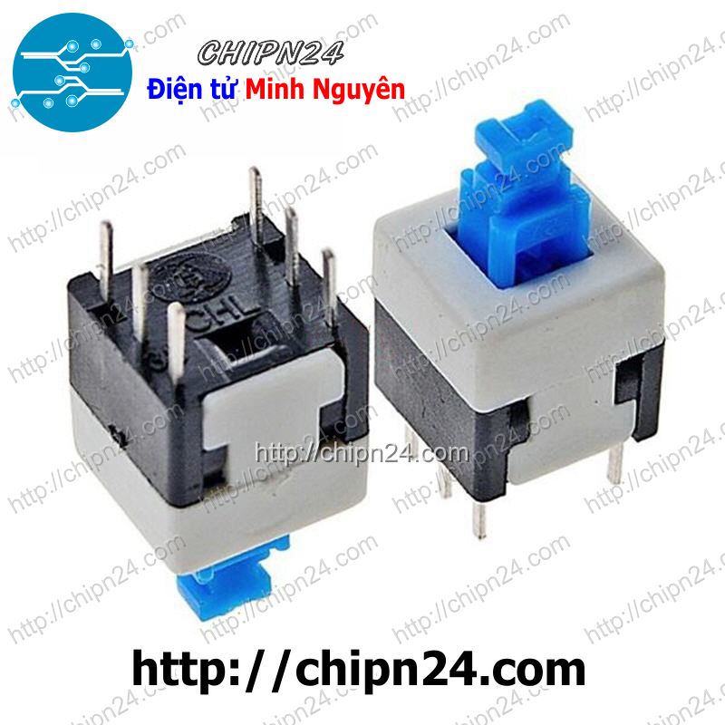 Nút nhấn 6 chân 8x8mm Tự giữ