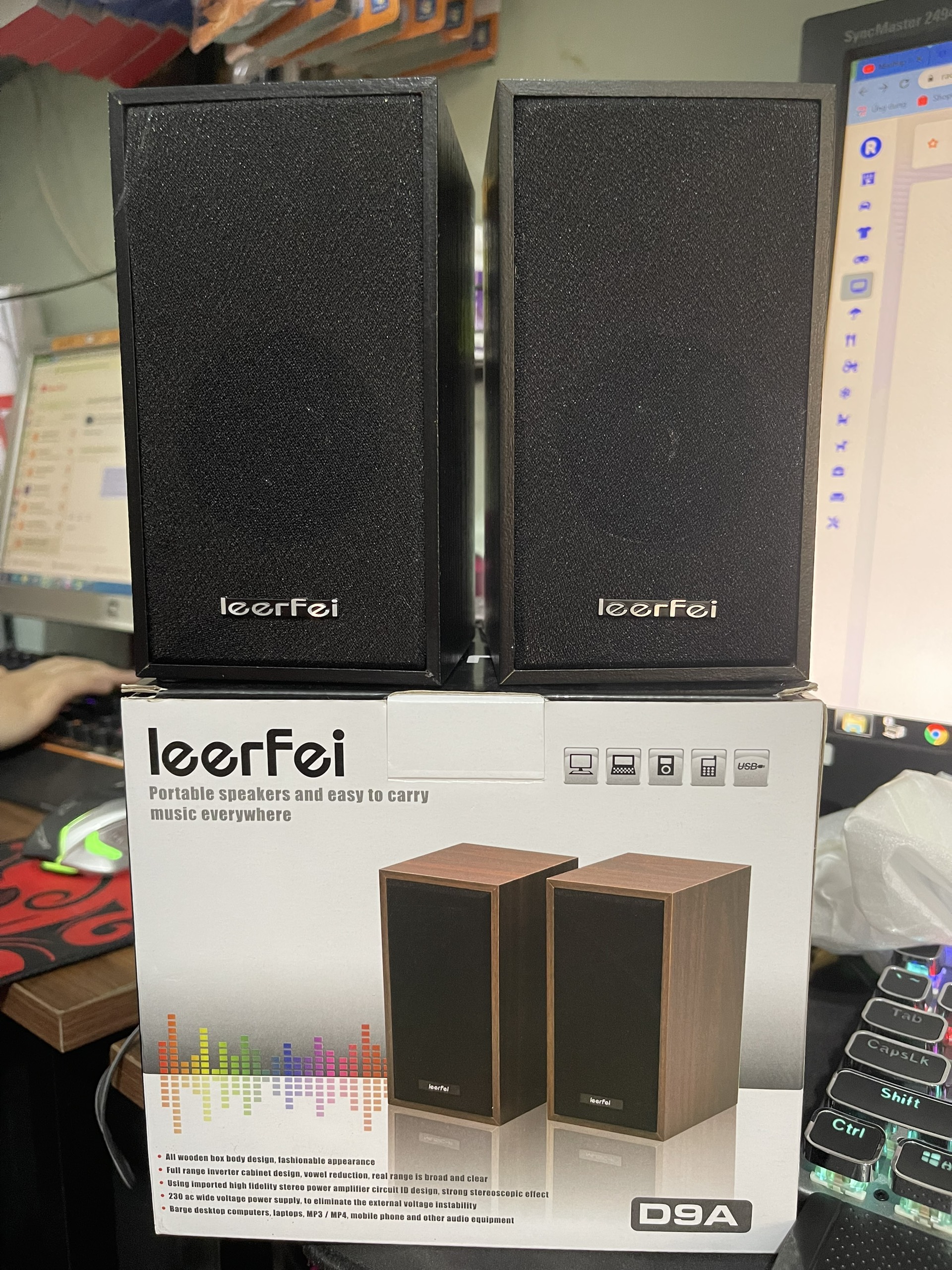 LOA LAPTOP LEERFEI 2.0 D9A ĐẦU CẮM ĐIỆN