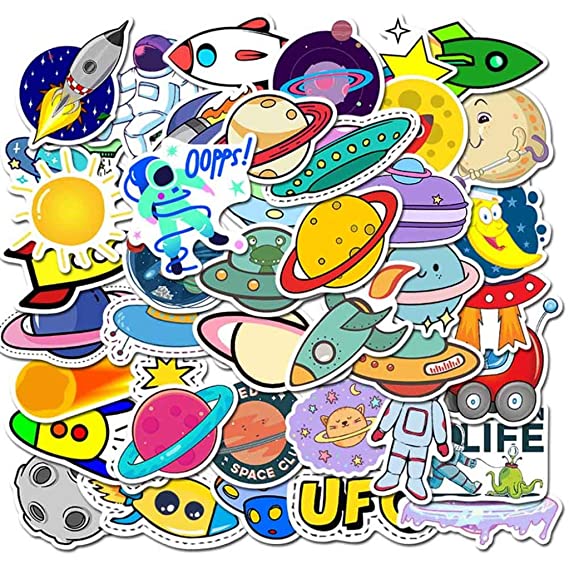 Set 30-60 Sticker Planet Space