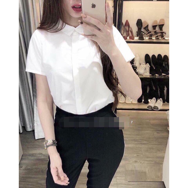 Áo sơ mi ngắn tay nữ chất đẹp