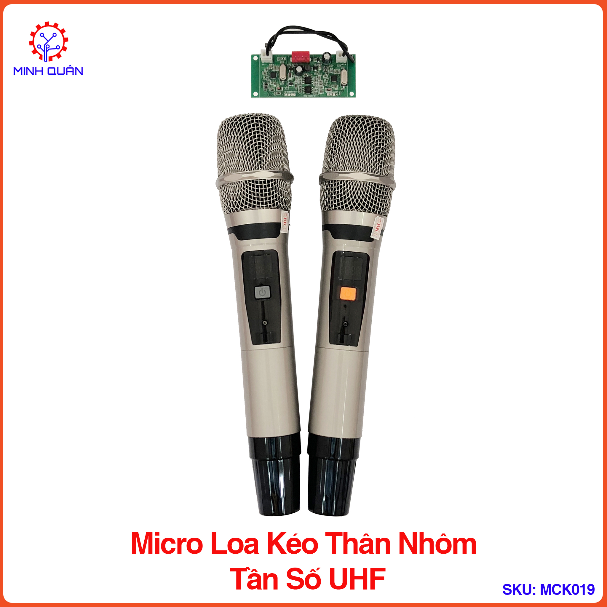 Micro Loa Kéo UHF - Đổi Tần Số Thông Minh Cao Cấp