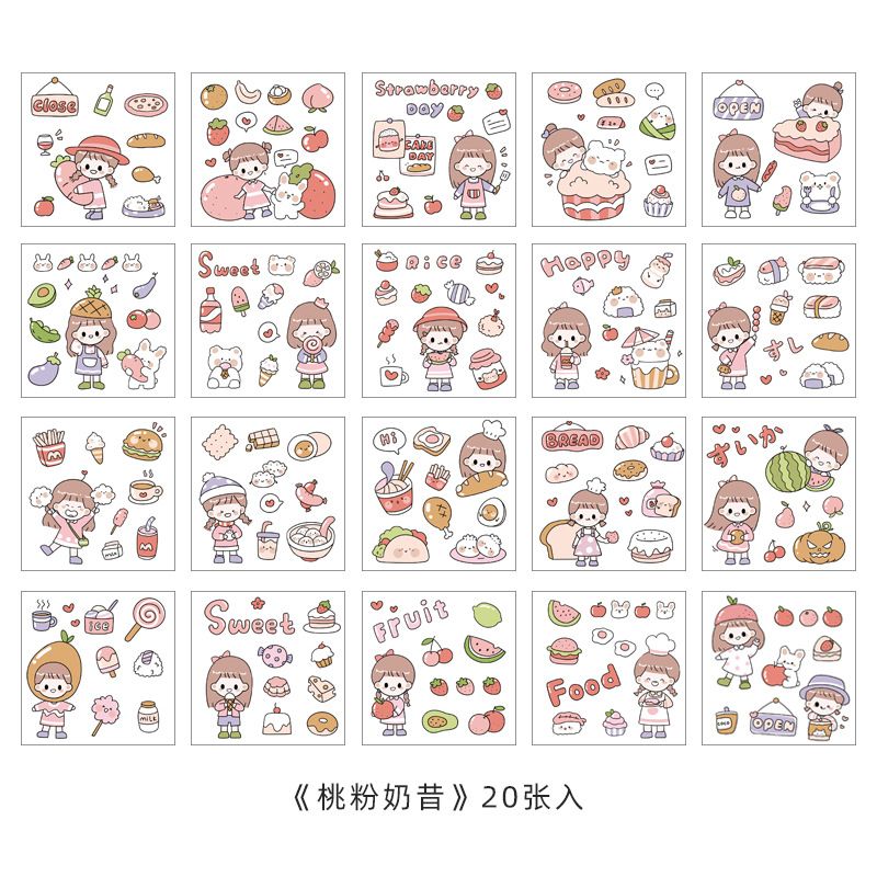 miếng dán sticker siêu xinh