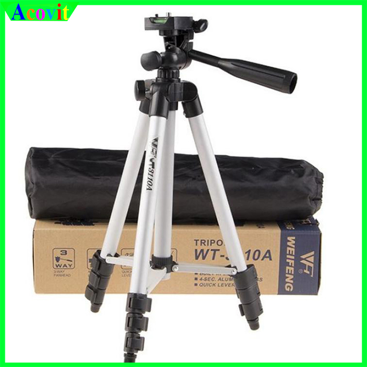 " Tripod 3 chân 3110 Điện Thoại" ,Máy ảnh , Tặng kèm kẹp điện thoại và túi vải, Giá đỡ chụp hình quay phim 3 chân_ Remote Blutooth