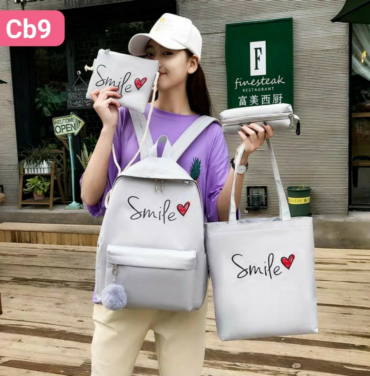 SET BALO NỮ 4 SIMLE TÌNH YÊU CB9