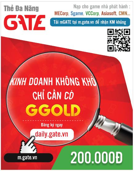 [HCM]Thẻ GATE 5.000.000 - nhận mã SIÊU TỐC về EMAIL đăng ký