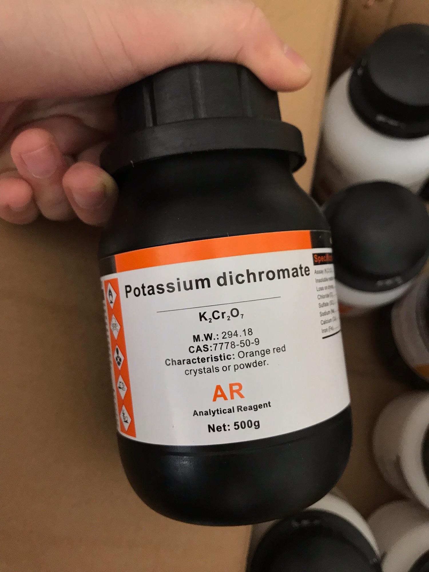 Potassium dichromate cas 7778-50-9 k2cr2o7 xilong lọ 500g kali dichromat