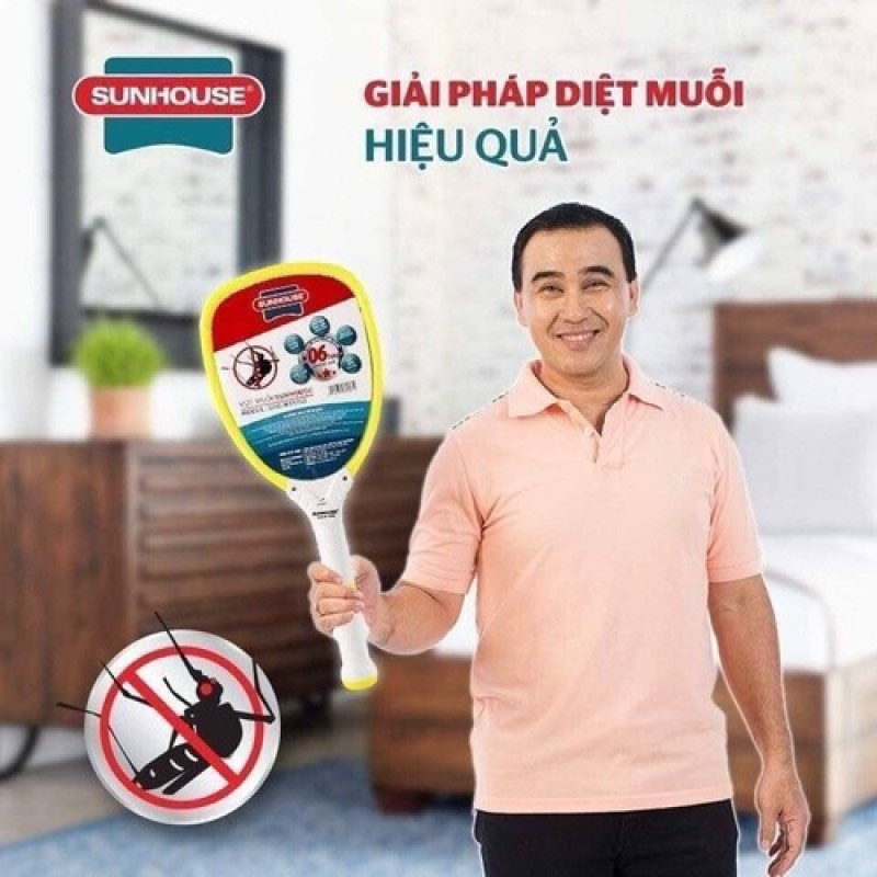 Vợt muỗi Sunhouse - Vợt muỗi - Vợt muỗi chính hãng bảo hành 1 tháng