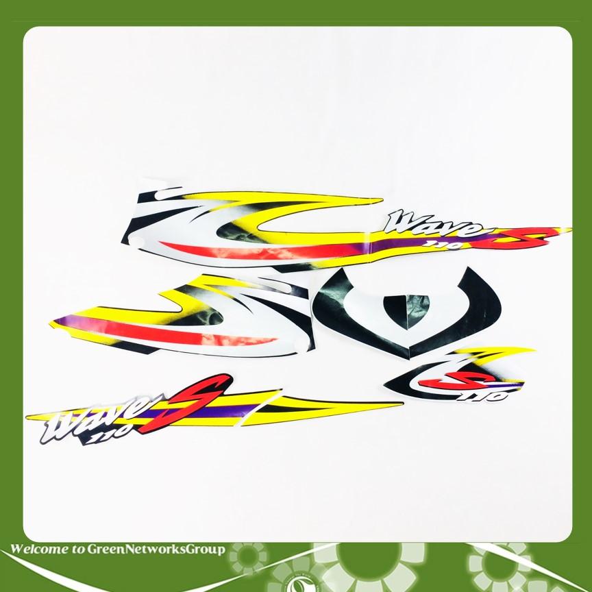 Bộ tem decal xe Wave S 110 Greennetworks