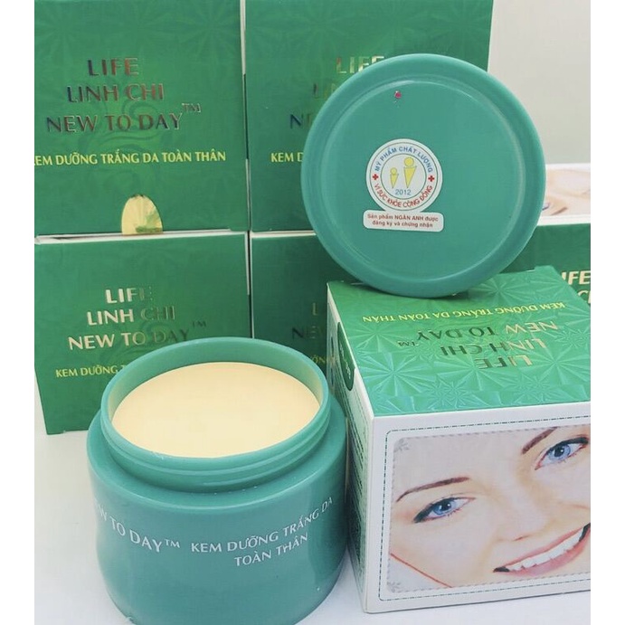 Kem dưỡng trắng da linh chi xanh 90g