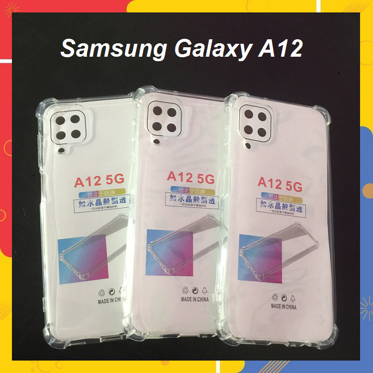 Ốp Lưng Samsung A12 Dẻo Trong Suốt Chống Sốc Có Gù Bảo Vệ 4 Góc Siêu Hót