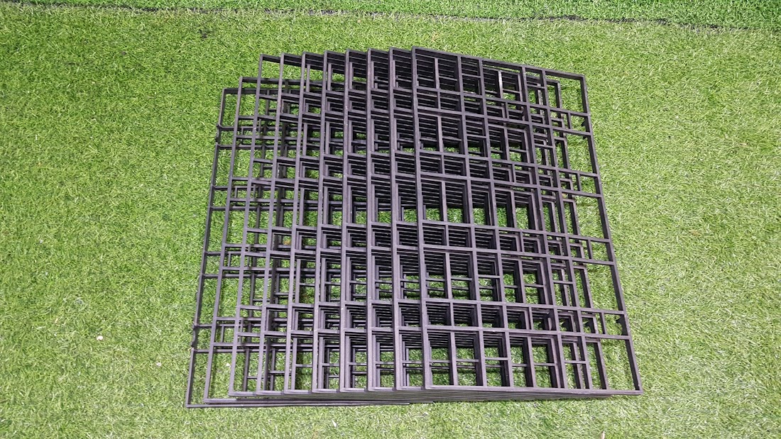 Combo 10 Vĩ đựng chậu nhựa phi 10cm - 15 lổ trồng lan trồng ươm giống