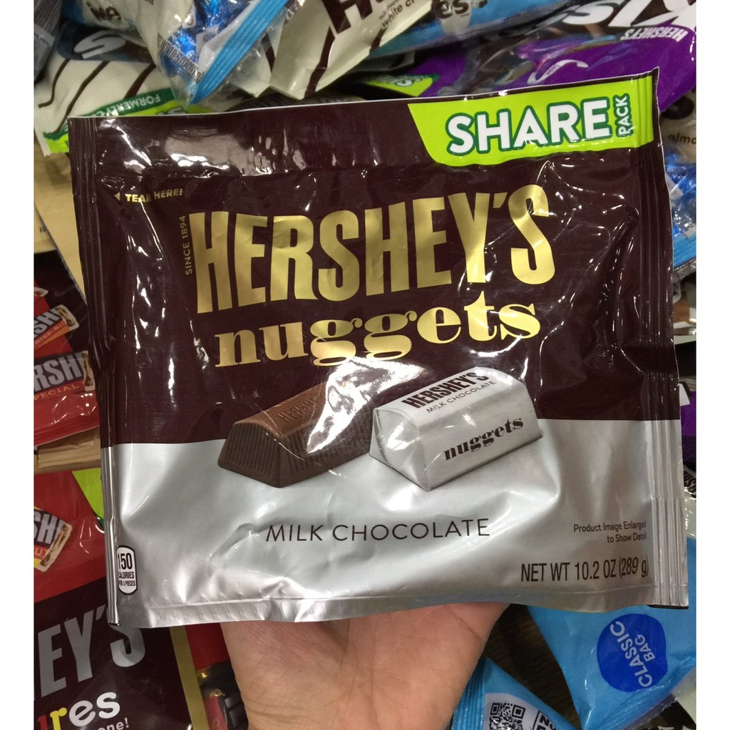 Socola sữa Hershey Mỹ Hershey's Nuggets Milk Chocolate 289g