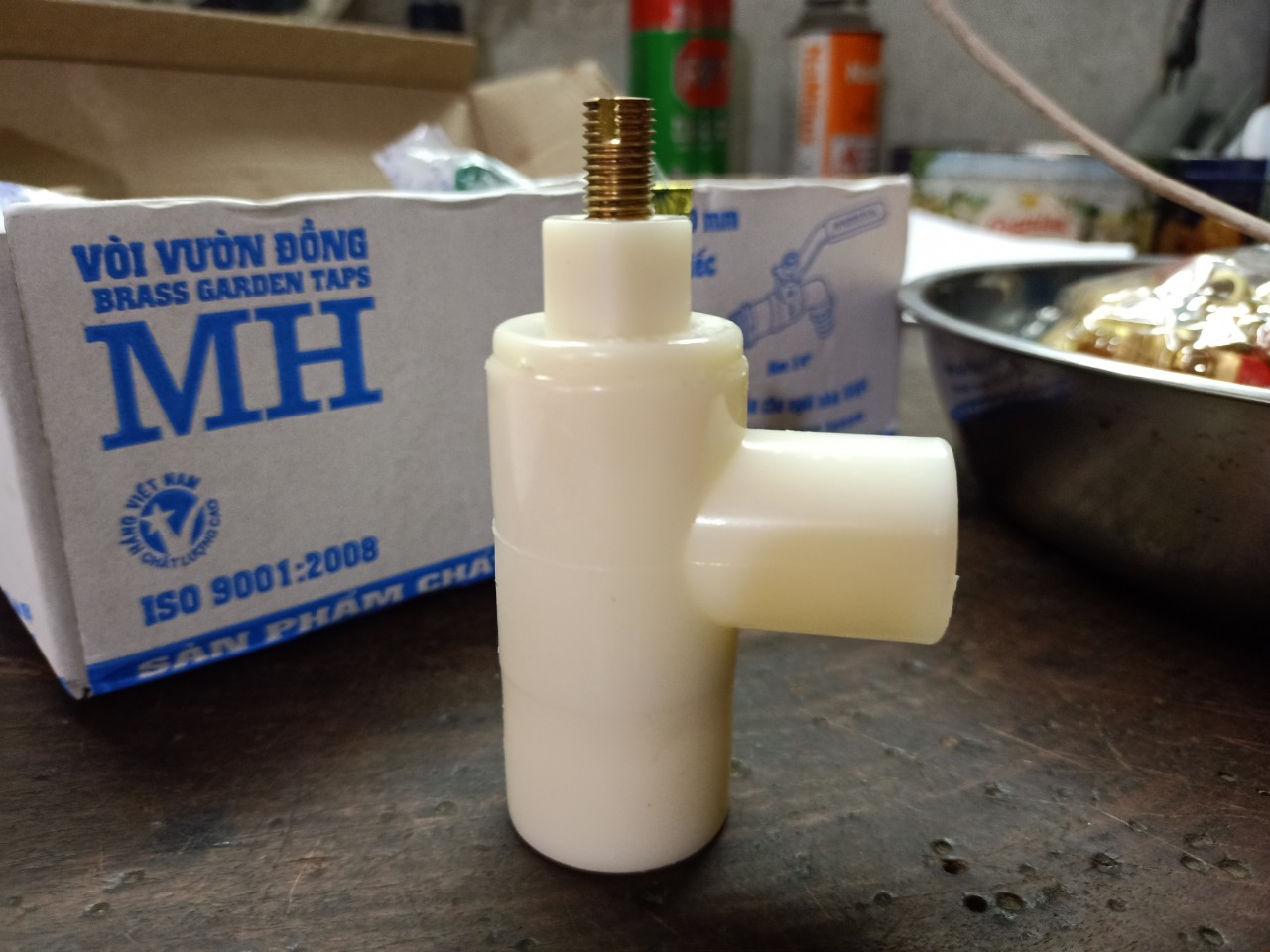 Van áp lực máy bơm ti thau phi 27