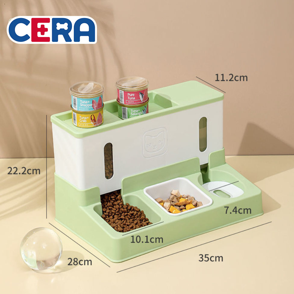 Bộ Bát Ăn Đựng Nươc, Hạt Và Pate Cho Thú Cưng - Bát Ăn 018
