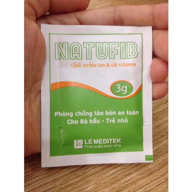 (CHÍNH HÃNG) CỐM Chất xơ hoà tan táo bón Natufib