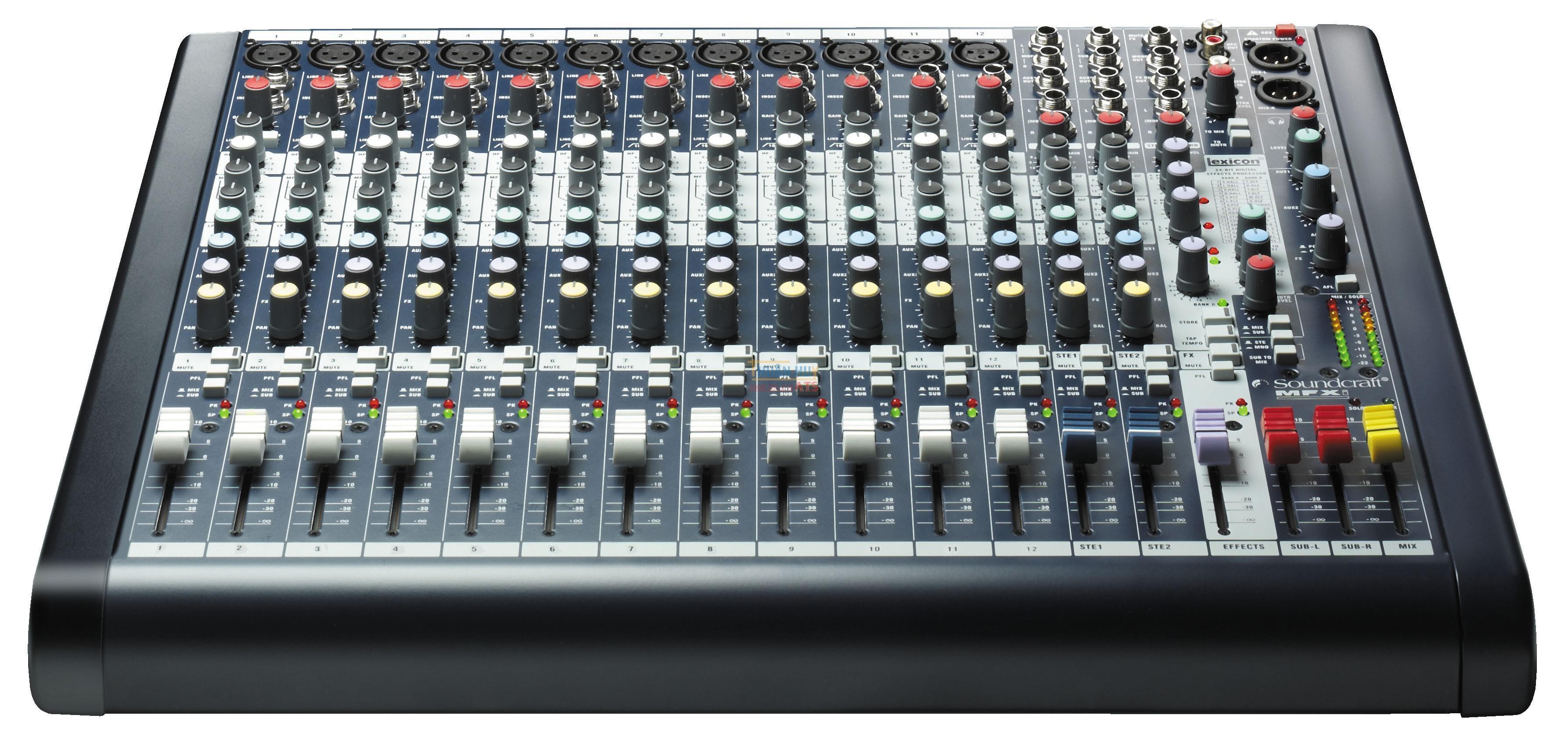 [HCM][Trả góp 0%]Mixer Soundcraft MFX12/2