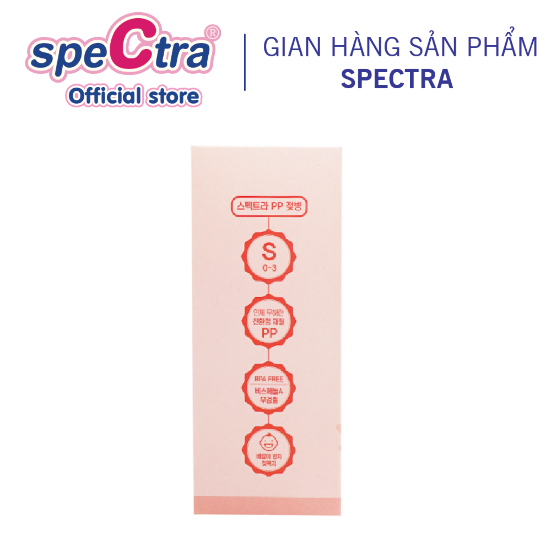 Bình Sữa PP Cổ Rộng Spectra 160ml