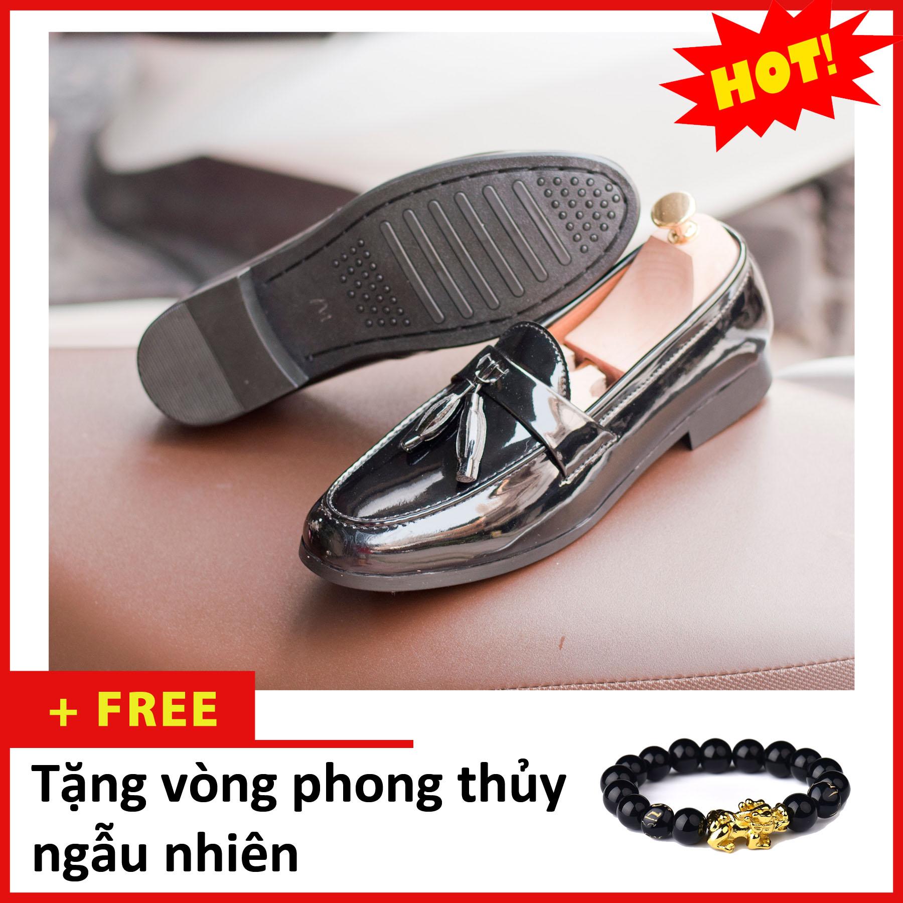 Giày lười chuông da bóng M512-PT