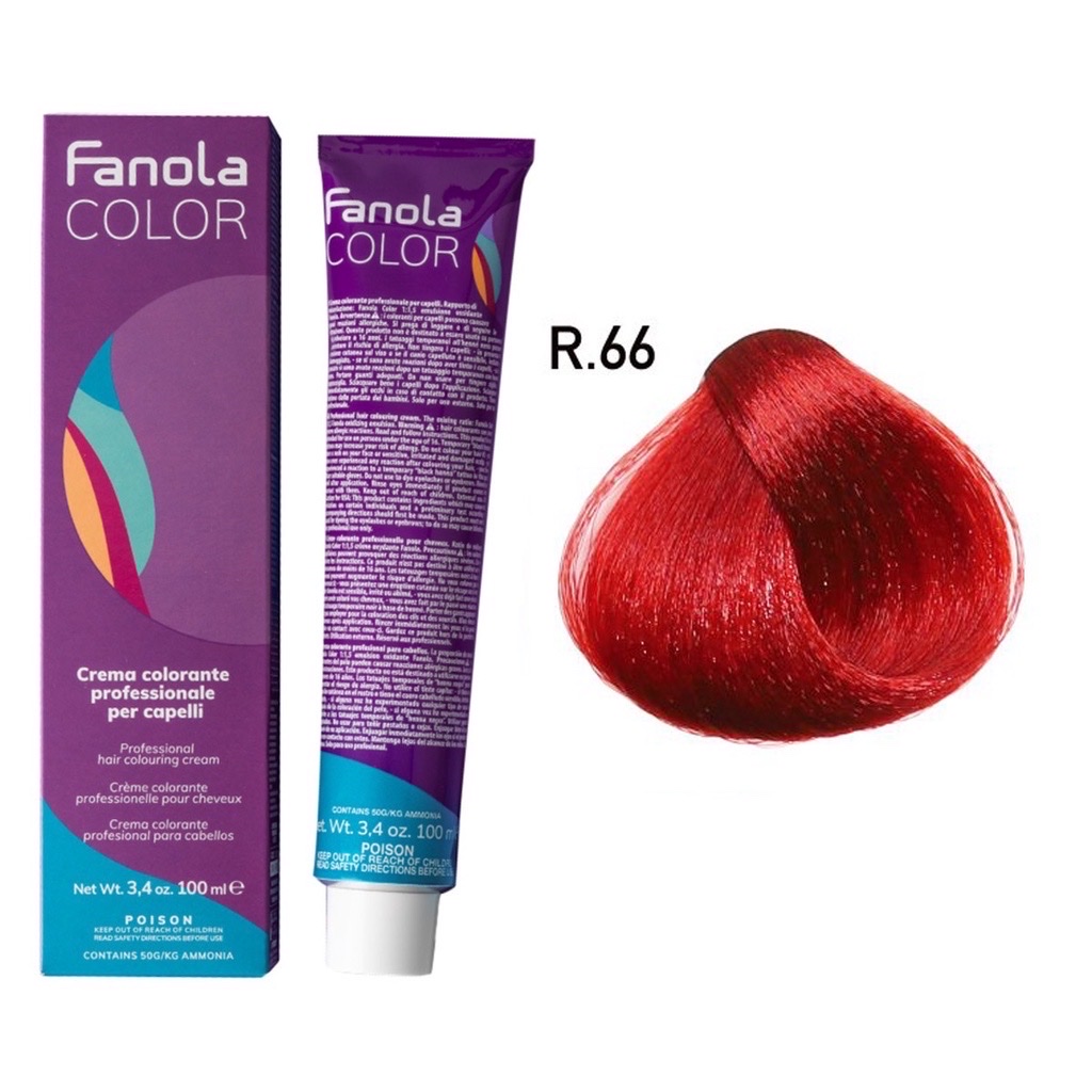 Màu nhuộm Highlight lên màu trực tiếp FANOLA Red Booster R.66 100ml