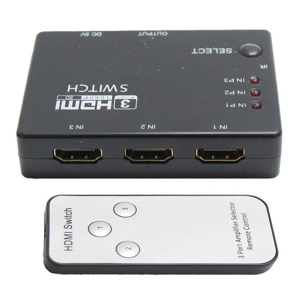 3 Ports HDMI Switch Switcher 3 in 1 out (Intl)