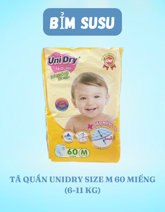 tả quần Unidry size M 60 miếng