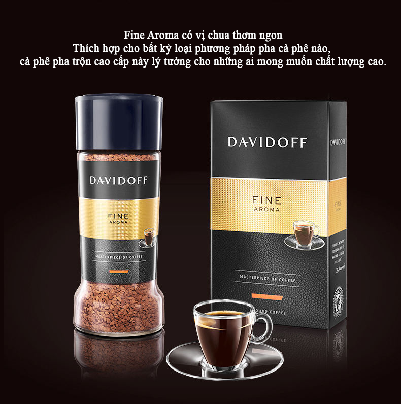 Cà phê hòa tan - Davidoff Café các loại lọ 100gram